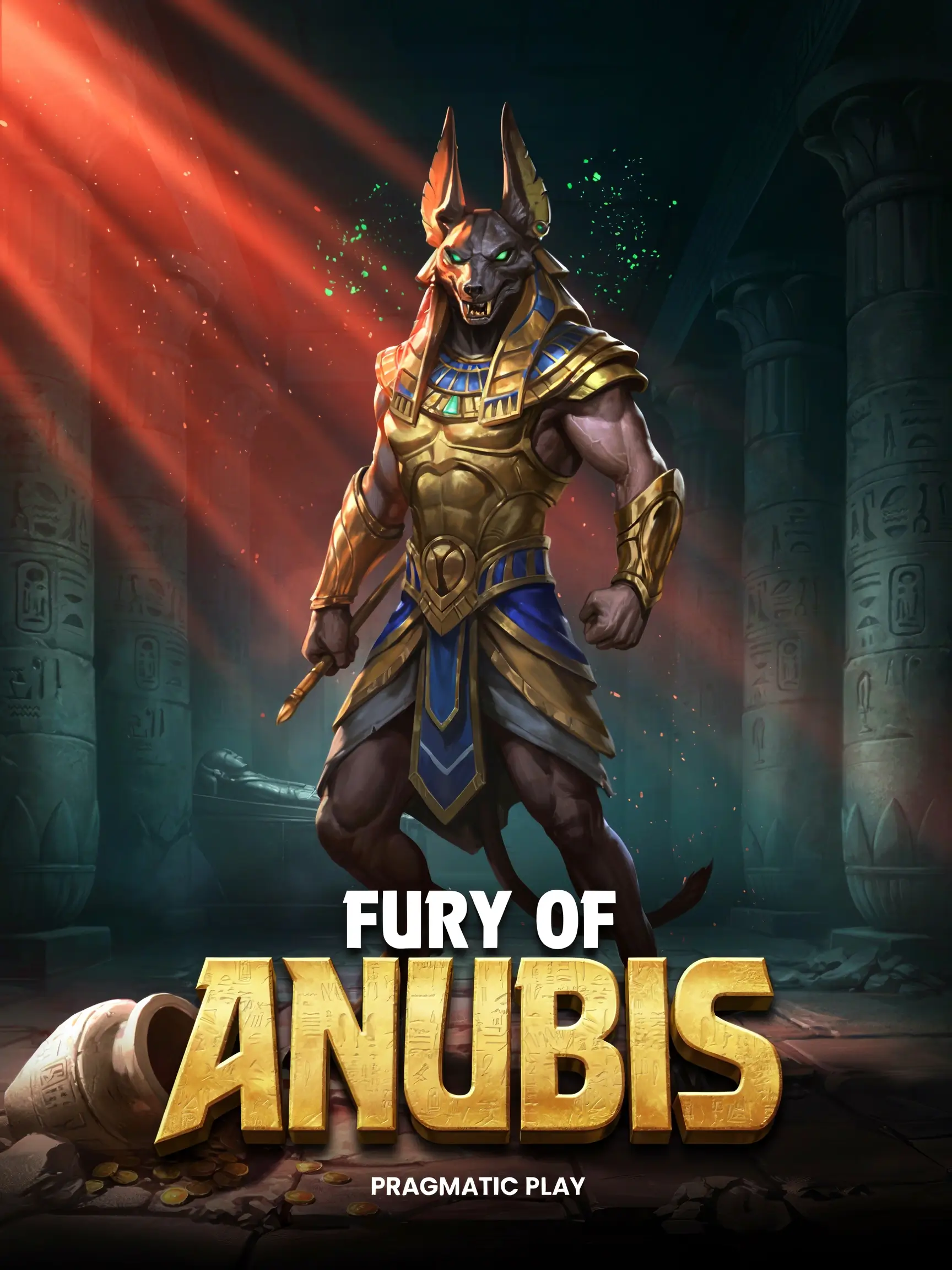 Game art for the Fury of Anubis pokie