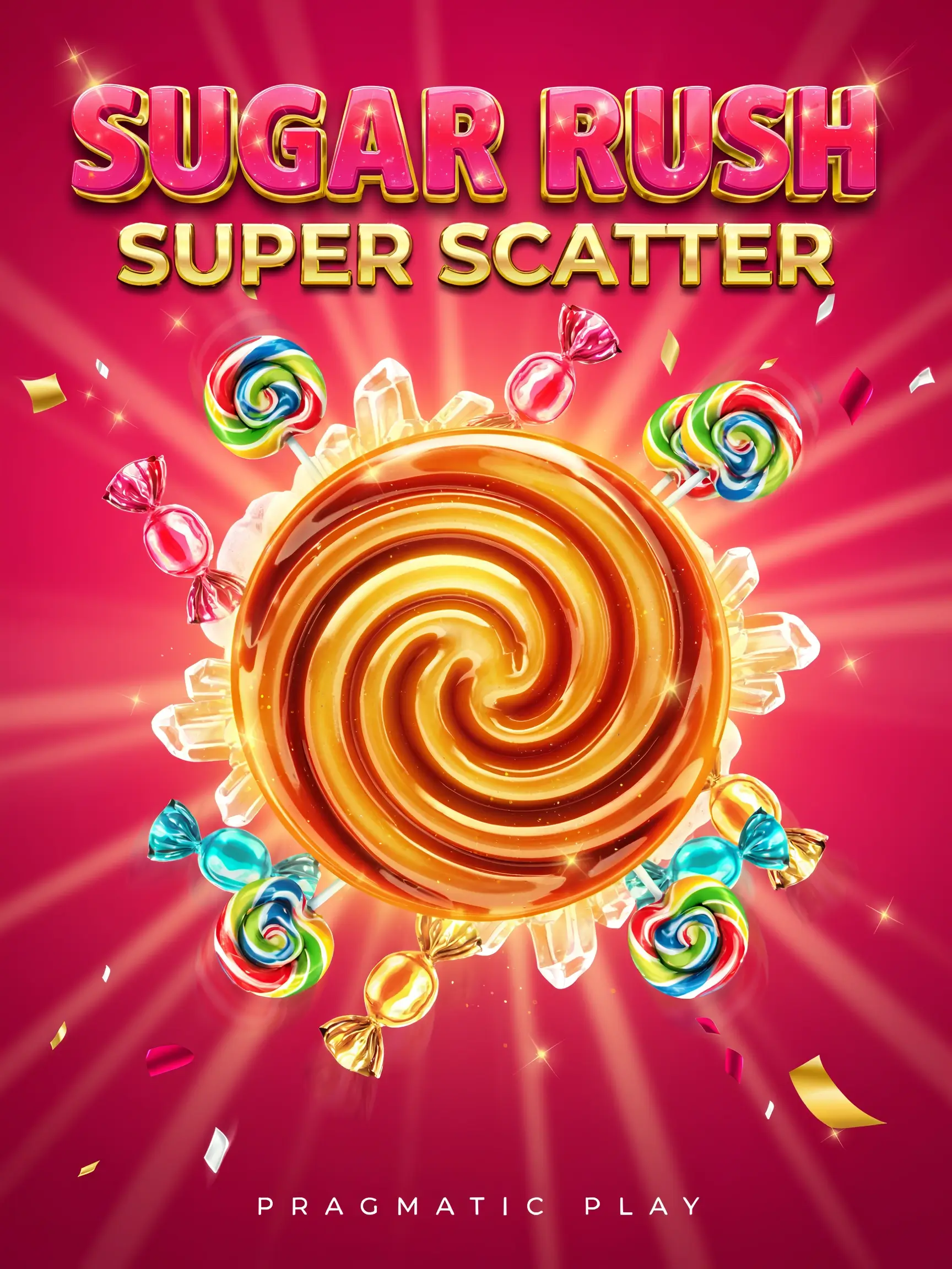 Game art for the Sugar Rush Super Scatter pokie